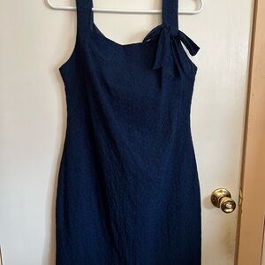 Karl Lagerfeld Elegant Navy Blue Sleeveless Dress Size 4